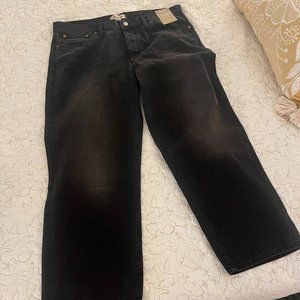 Madewell Low-Slung Straight Dark Wash Jeans